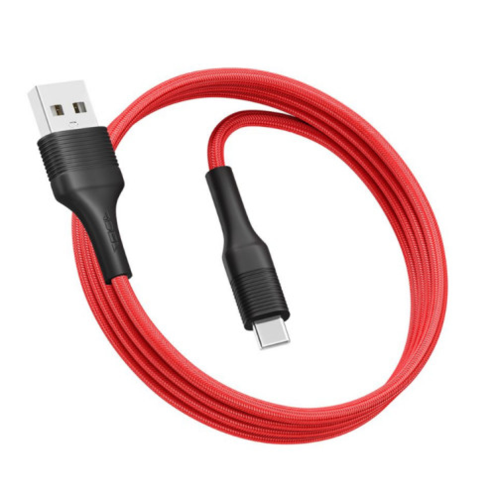 Кабель USB Ridea RC-ST74 StablePro Type-C 3A (Червоно-Чорний)