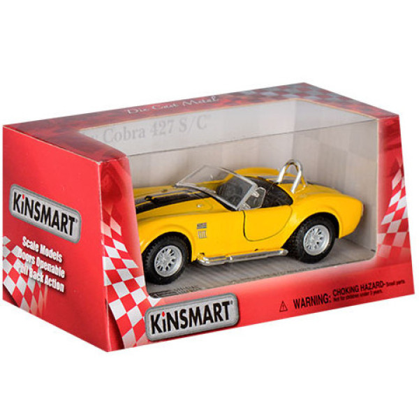 Машинка Kinsmart SHELBY COBRA 1:32 KT5322W (Yellow)