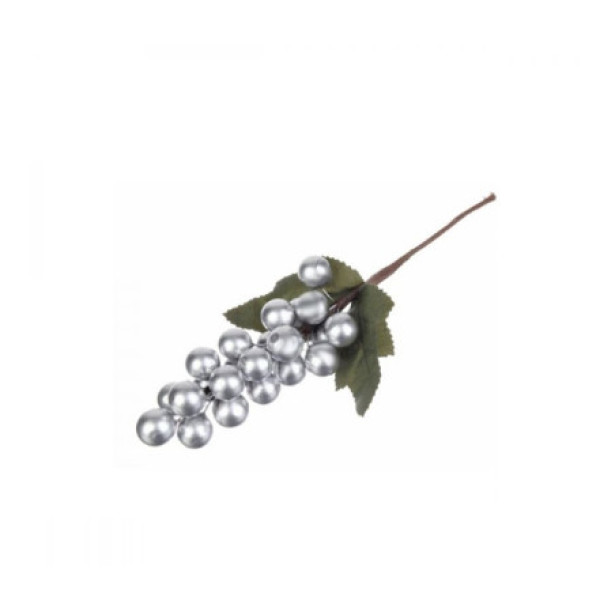 Гілка декоративна червона/сіра18 см