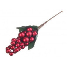 Гілка декоративна червона/сіра18 см