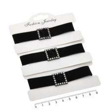 Чокер браслет с пряжкой со стразами 14295