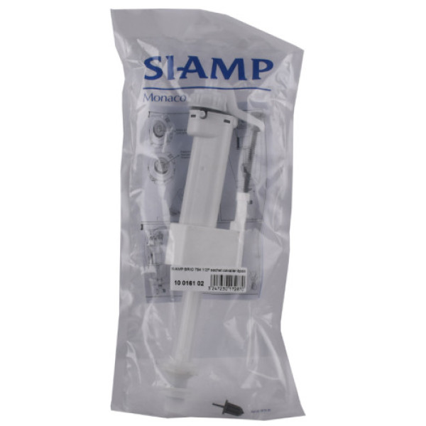 Клапан заповнення SIAMP Brio 754-1/2P,нижнє підведення 1/2`` пластиковий, швидке наповнення