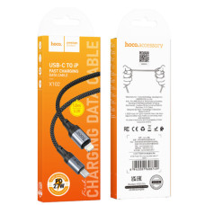Кабель USB Hoco X102 Type-C to Lightning PD27W (Чорний)