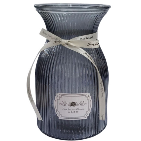 R102519 Ваза скляна 20см Star Gray