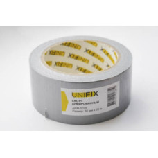 Стрічка клейка армована сіра 50 мм 25 м  (UNIFIX) ARM-5025