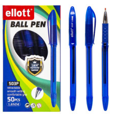 Ручка масляна ET503P-50 тонована синя (50)