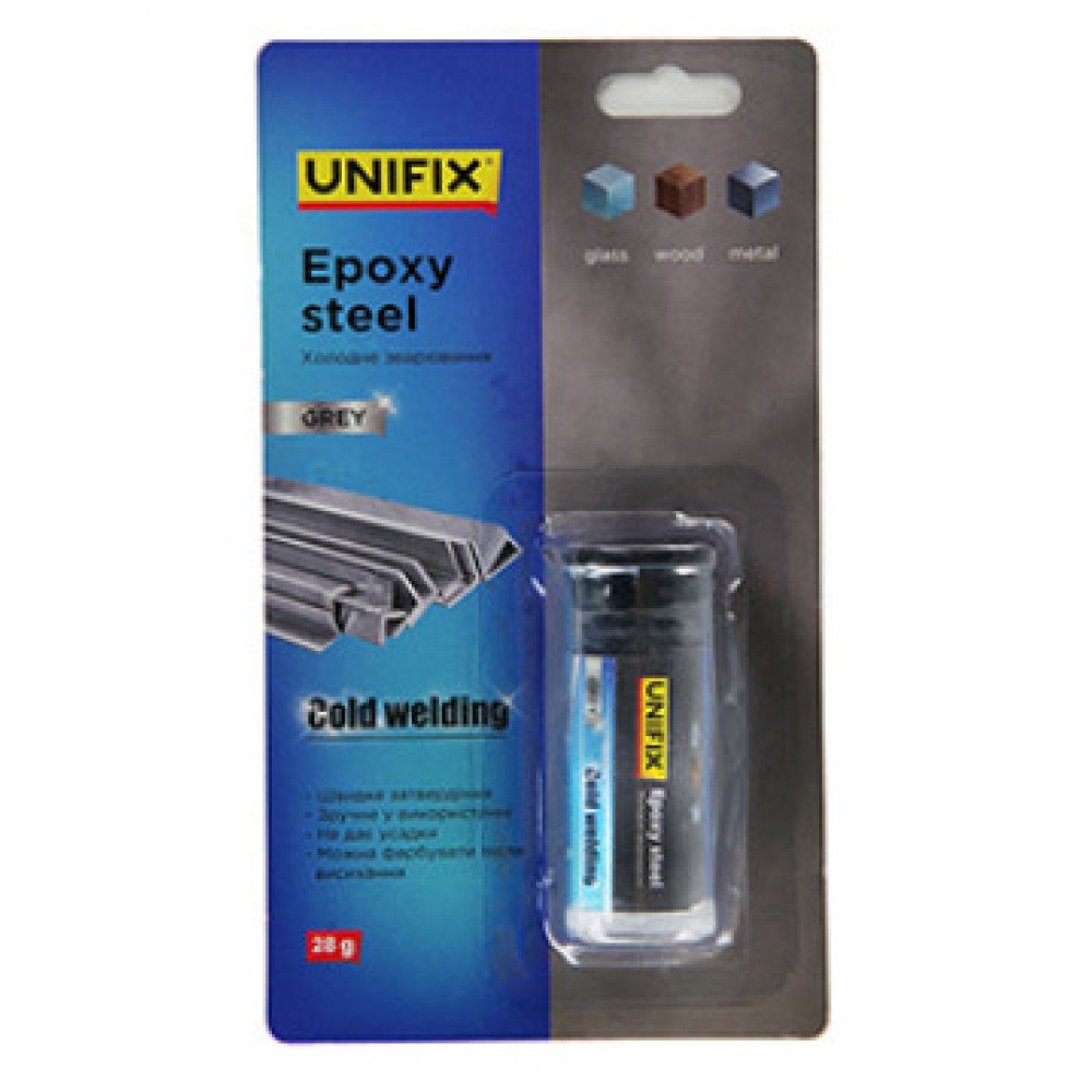 Холодне зварювання сіре 28 г (блістер)  (UNIFIX) 940018
