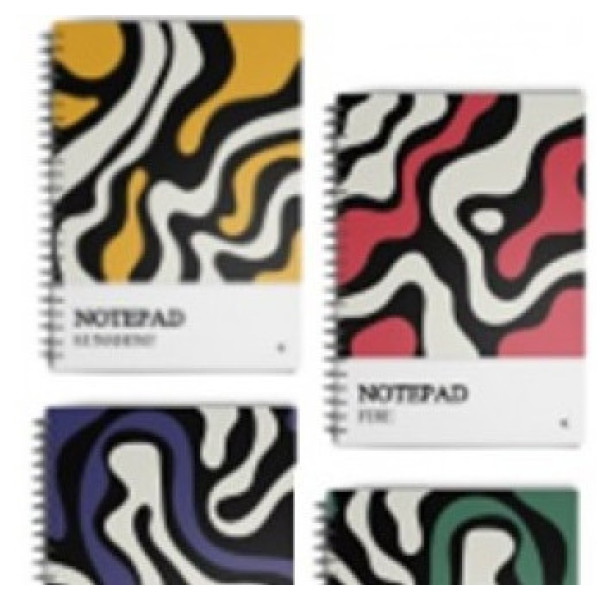 Блокнот АРТПРИНТ А5 48 арк # пружина зліва "NOTEPAD"