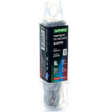 Свердло по металу HSS/M2 ( 6542 ) Ø3,0 мм 1шт  (пач. 10шт.) PRO  (APRO PRO) 830668