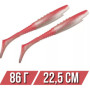 Силікон DRAGON Hammer PRO 9"/22.5cm 2pcs./bag PEARL/ORANGE silver glitter