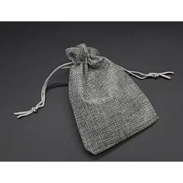 Мішечок з мішковини на затяжках 17х23см/15*20см