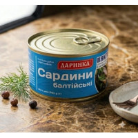 Сардини балтійські в олії Даринка 240г