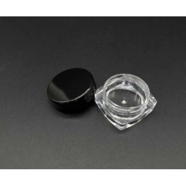 Баночка пластикова для крему. 29x29х15мм 3мл