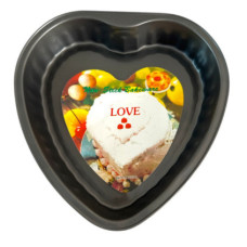 Форма для випікання металеве у вигляді серця (26*27*5)см