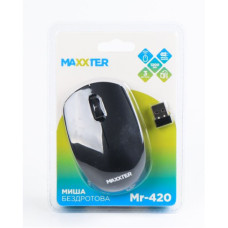 Мишка бездротова Maxxter Mr-420, чорного кольору