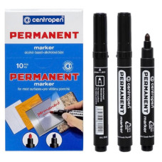 Маркер перманентний товстий чорний 8566 CENTROPEN