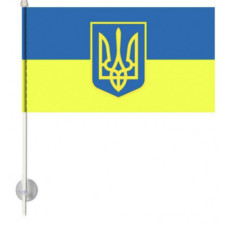 Прапор Україна №006 ткан. лавсан (14*21)см 15307