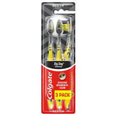 Colgate зубна щітка Зіг Заг Деревне вугілля 2+1