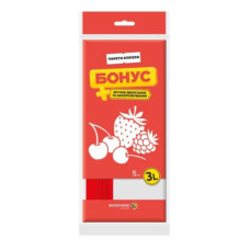 БОНУС Пакети-зіппери для зберігання і заморожування 3л, 5шт