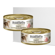 Basttet'o для котів SILVER Паштет з куркою та овочами, жб 85 г