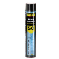 Піна монтажна професійна Всесезонна 50л 750мл UNIFIX 951286