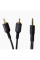 Кабель Аудiо Borofone BL11 3.5mm to double RCA 1,5M (Чорний)