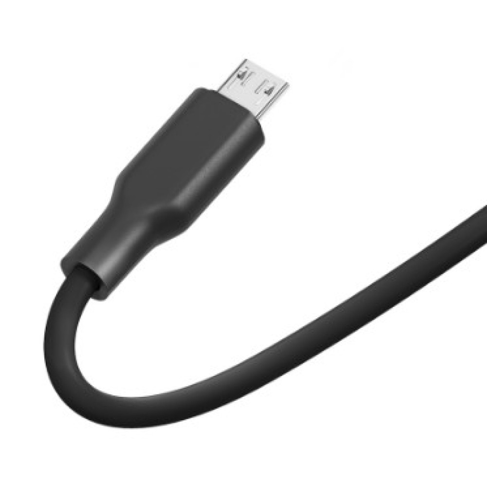 Кабель USB Ridea RC-M114 Soft Silico Micro 3A (Чорний)