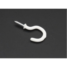 Гачок-ключниця білий 24х46мм (В-182) 1шт