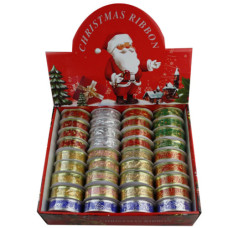 Стрічка новорічна 2,5см (432) (08731)