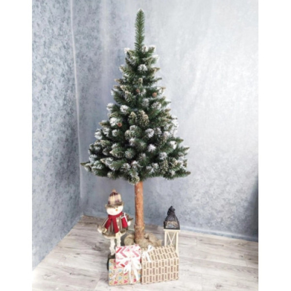 Ялинка Елітна+шишка на пні, ЗЕЛЕНА ЗБК 200 см.