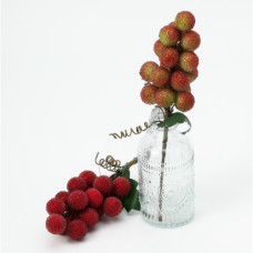 Гілка ягода в цукрі декоративна 20см