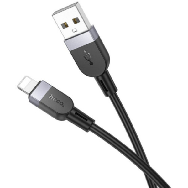 Кабель Hoco X109 Silicone Lightning 2.4A 3m (Чорний)