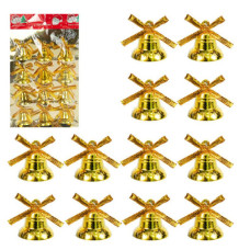 "Дзвоник" мал. з бантиком 12шт пластик ААА23001