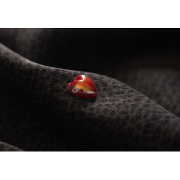 Напівнамистина "Серце" червоного кольору 10 мм 10шт/уп