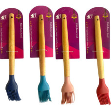 Пензлик силіконовий дерев'яна ручка