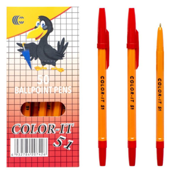 Ручка кулькова Корвина CORVINA червона