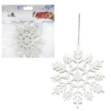 Набір ялинкових іграшок 2шт "Сніжинка" 10*10см HL22395