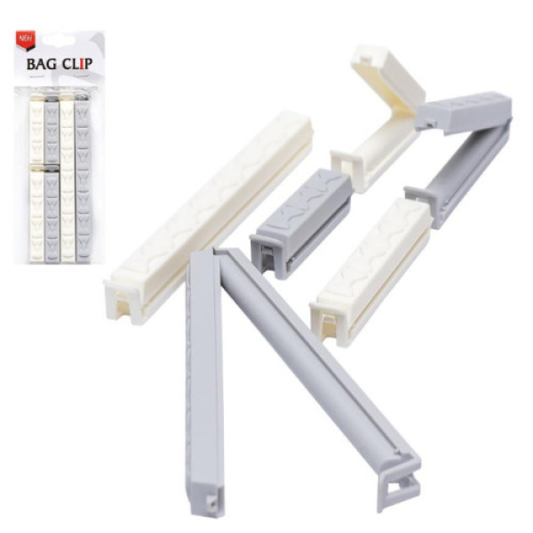 Набір затискачів для пакетів 6шт 628-3069, 16/ 9,5 / 6,5*1,5*1,8см