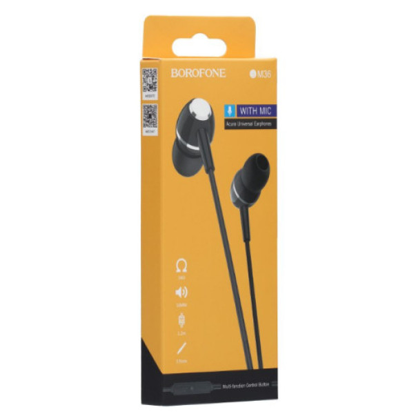 Навушники Borofone BM36 Acura (Чорний)