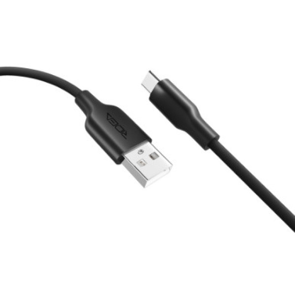 Кабель USB Ridea RC-M124 Soft Silico Type-C 3A (Чорний)