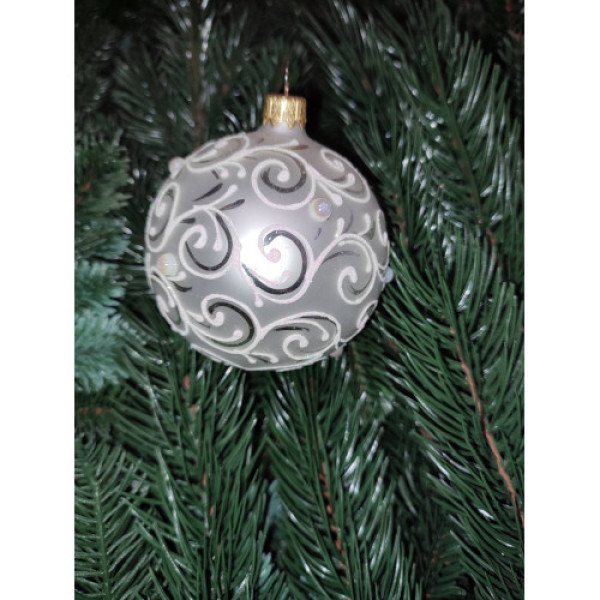Ялинкова іграшка 80мм скло