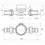 Лічильник холодної води ECOSTAR DN15 1/2″ L110 E-C 2,5