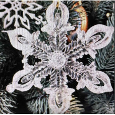 Сніжинка Скляна №0375
