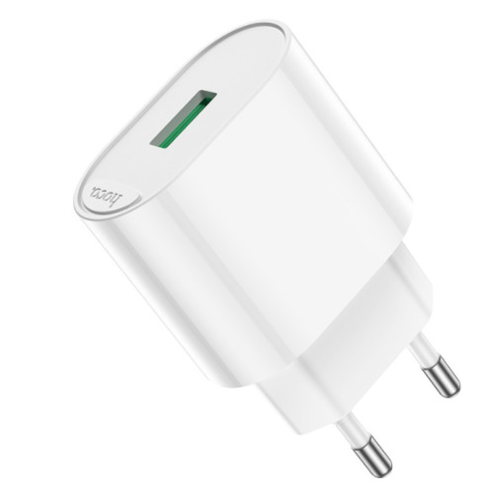 Мережевий Зарядний Пристрій Hoco C109A 1USB QC 18W (Бiлий)