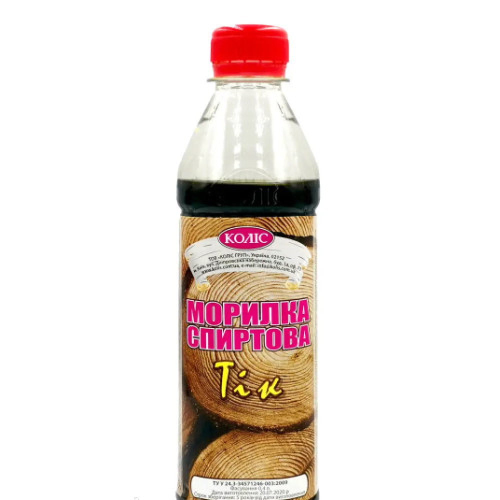 Морилка спиртова Тік 0,4л Коліс 1шт.