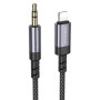 Кабель Aux Borofone BL24 Lightning (Сiрий)