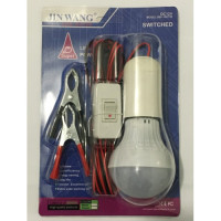  LED лампа DC 12V 5W для акумулятора,
з вимикачем на дроті та утримувачем