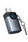 Перехідник Hoco UA46C Type-C male to USB female USB3.0 (Сірий)