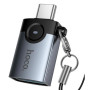 Перехідник Hoco UA46C Type-C male to USB female USB3.0 (Сірий)