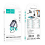 Перехідник Hoco UA46C Type-C male to USB female USB3.0 (Сірий)